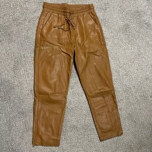 Loft pleather joggers - size small